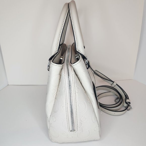 Guess Canaria Beige Mid Size Satchel Crossbody - NWT - Picture 6 of 10